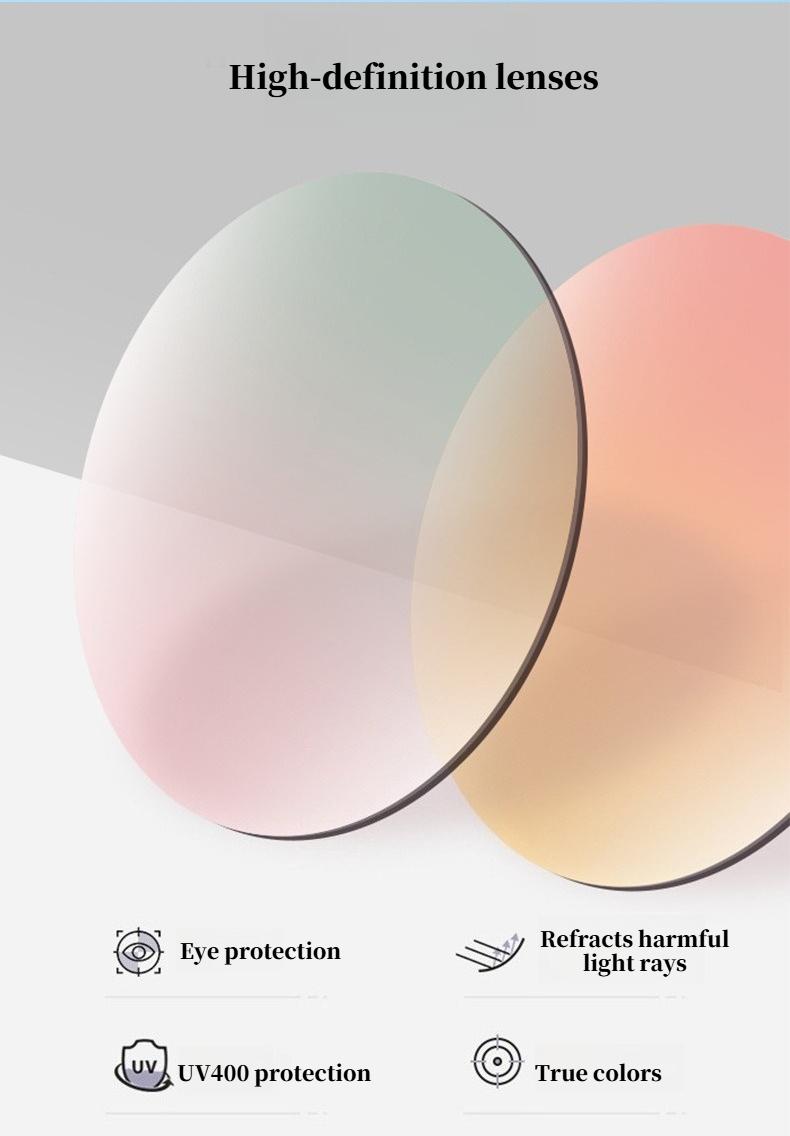 Cat-Eye Metal Frame Blue Light Blocking Glasses Sleek Plain Front Design Advanced Anti-Blue Light Eyewear for Everyday Screen Use Targeted Lens Technology Lightweight Comfort Clear Color-True Lenses