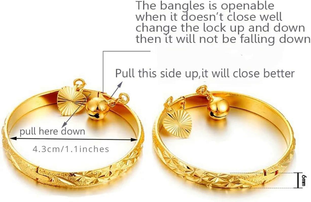 Birthday Gifts for Baby Boys Girls 18K Gold plated Babies to toddlers Little Bangles Bracelet Stars Bells Heart Jewelry Birthday Gifts for Baby Boys Girls 18K Gold plated Babies to toddlers Little Bangles Bracelet Stars Bells Heart Jewelry