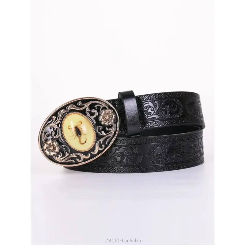 Buckle Belt, Western Belt Buckles, Fashionable Animal Design Belt for Women & Men, Casual Waistband for Jeans Trousers AA41UrbanFabCo