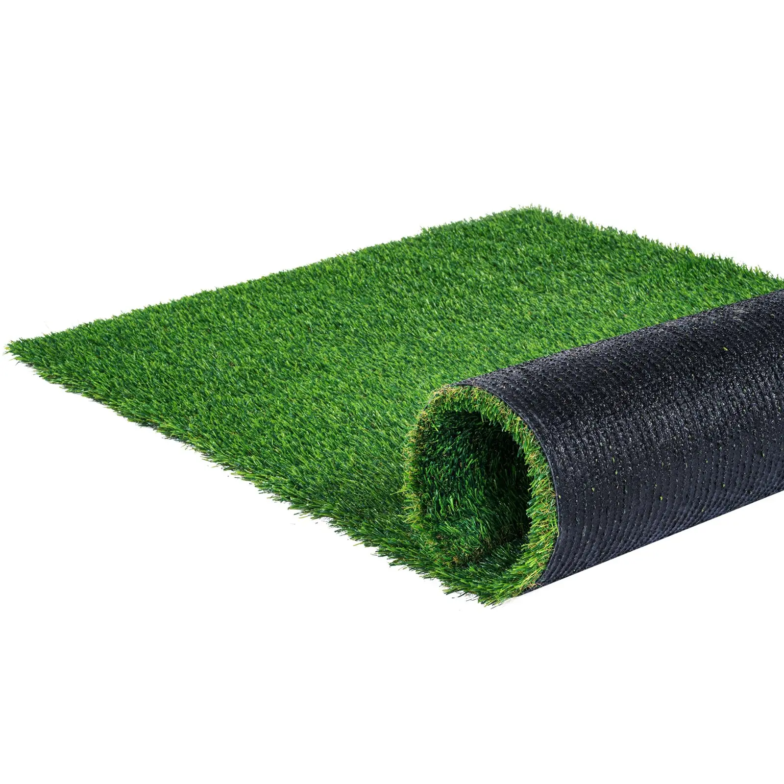 VEVOR Artificial Grass Roll, 5x10ft Size Indoor-Outdoor Rug, 1.38in Green Turf Door Mat with Drain Holes, Easy Clean Room Decor for Home Entryway Scraper Dog Mats