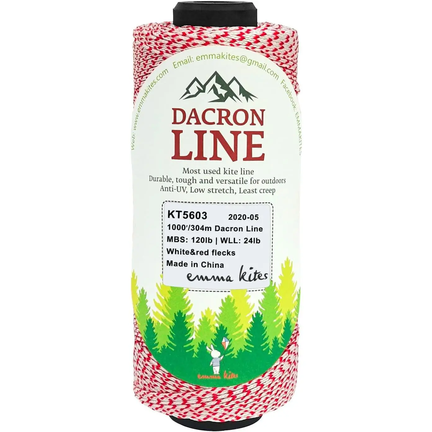 120Lbs 1000Ft Braided Dacron Polyester String Spool Kite Line Mason Line