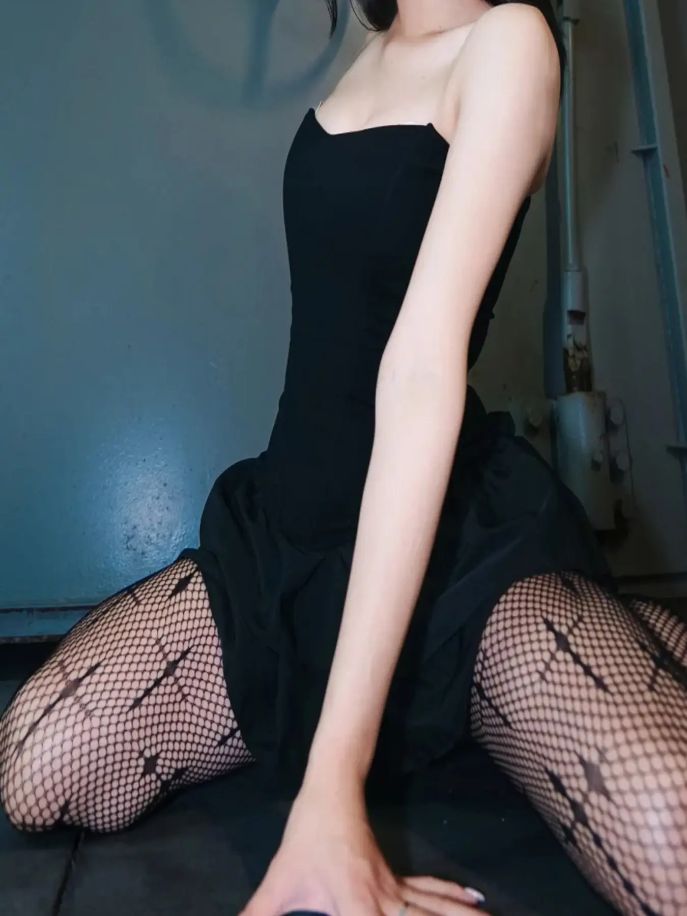 Women's Sexy Fishnet Design Stockings, Cross Embroidery, Perfect for Dates, Anniversaries, Parties, All Seasons, Butterfly Pattern