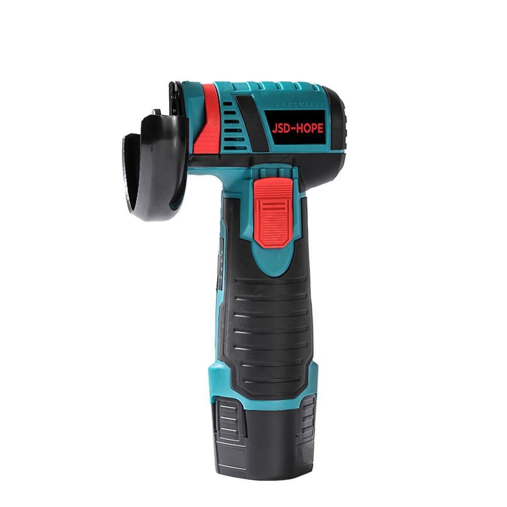 JSD-HOPE 12V Brushless Angle Grinder, Cordless Lithium Battery Grinder, Multifunctional Angle Grinder, Cutting Tool, Small Hand Grinder