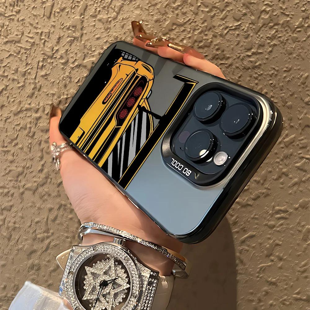 Cool JDM Sports Car Phone Case For iPhone 17 16e 16 15 14 13 12 11 mini Pro Max X XR 8 7 Air Plus Anti Fall Matte Back Cover