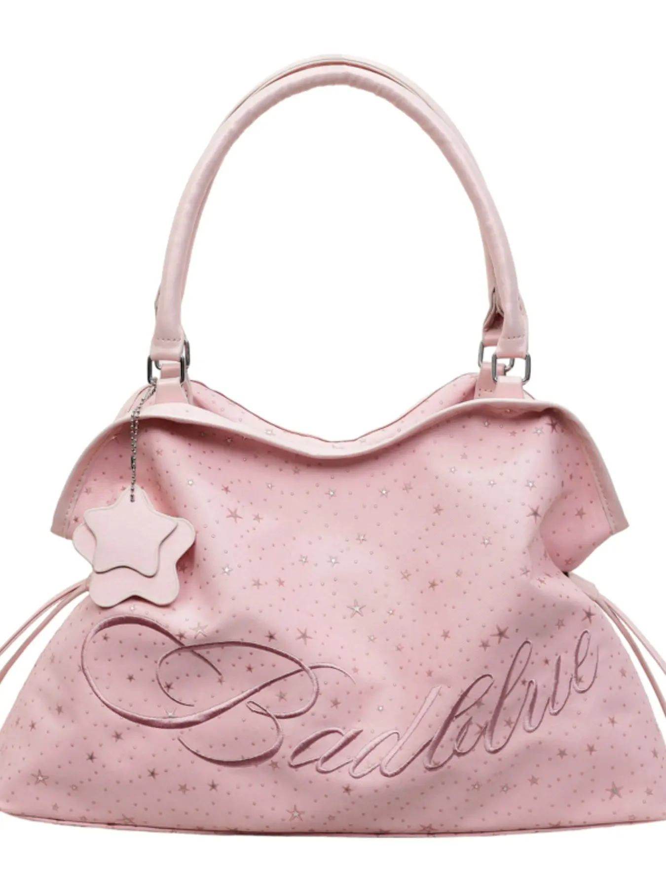 New Star Embroidered Tote Bag, Casual Single Shoulder Handbag, fashionable shoulder bag, Large Capacity Commuter Bag, All Seasons Fashion Accessory
