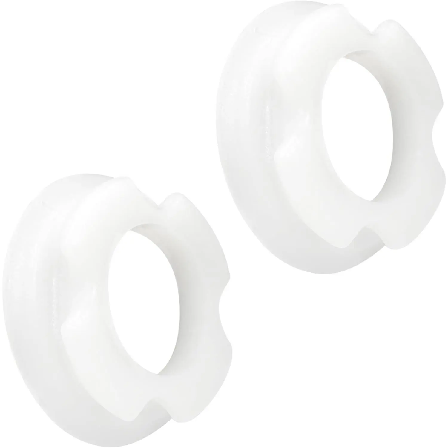 White Ultra Plastic Front Auger Nose Bushings (2-Pack, #32189.0000) - Easy to Install, Leak-Proof, Long-Lasting Replacement for Bunn Beverage Dispensers CDS-3, ULTRA-1, ULTRA-2A with Reliable Performance
