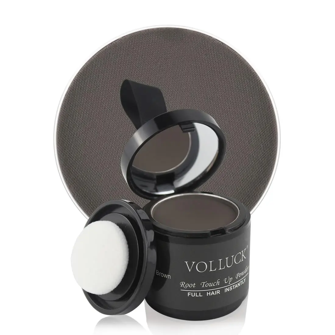 Root Touch up Powder, Instant Hairline Powder for Thinning Areas and Gray Hair Coverage, Natural and Non-greasy Root Cover up for Women and Men (Dark Brown, 0.35 Ounce)
