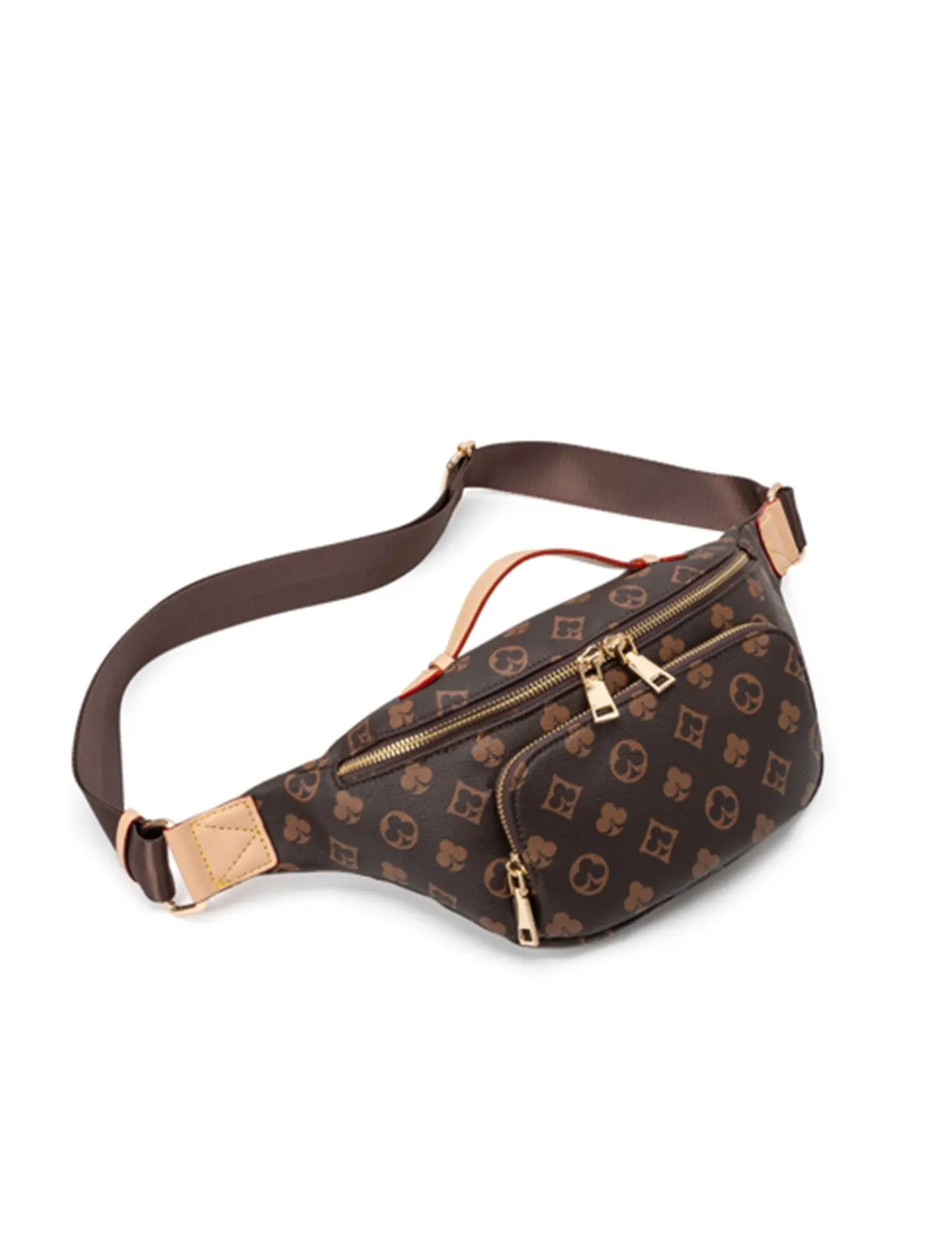 casual shoulder fanny pack, waist bag, belt bag, crossbody sling bag, chest bag, monogram fanny pack, vintage waist bag, multi pocket fanny pack, unisex waist bag, travel fanny pack, hiking sling bag, daily commute chest bag, retro printed belt bag,