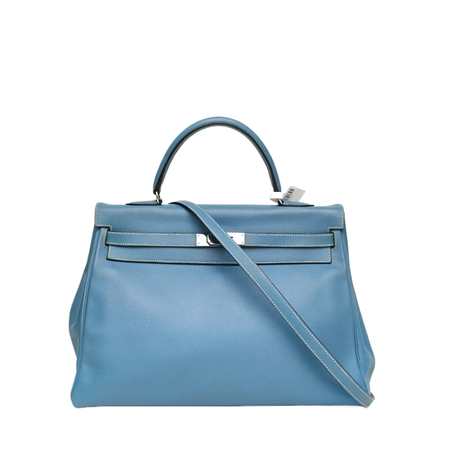 Pre-owned HERMÈS HERMES Kelly 35 Bleu Denim(75) Epsom Leather B P226866654
