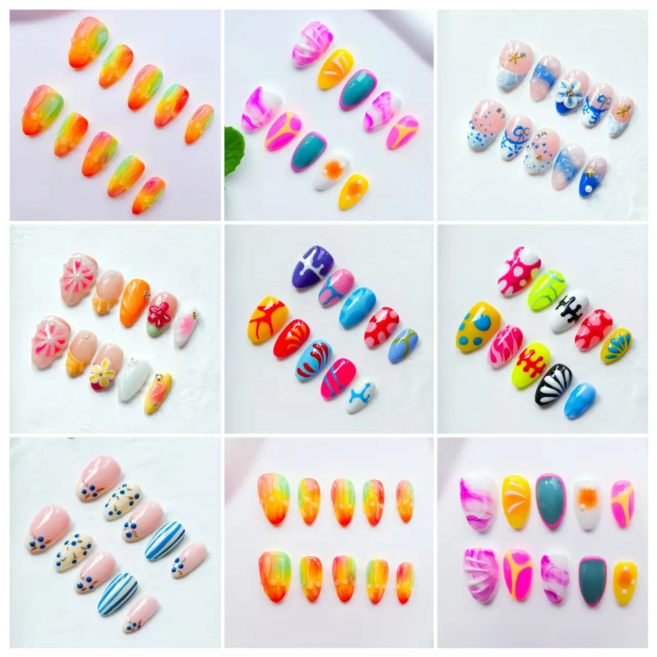 【short almond collection】Buy 1 get  free nail glue|Vosplends  handmade 10pcs  nailhaven press on nails, Festive Christmas Nail Art Setblack friday dealsnNail Haven In-House Continued Collection | 10pcs Handmade Press On Nails made by our own workshop, Pre