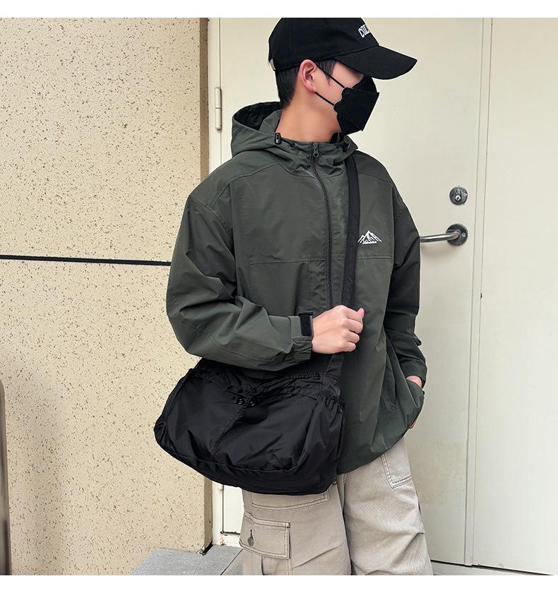 Men’s Waterproof Canvas Messenger Bag - Japanese Dumpling Crossbody Bag, Large Capacity, Multi-Pocket, Lightweight, Durable, for Work, Travel Men’s Waterproof Canvas Messenger Bag - Japanese Dumpling Crossbody Bag, Large Capacity, Multi-Pocket, Lightweight, Durable, for Work, Travel