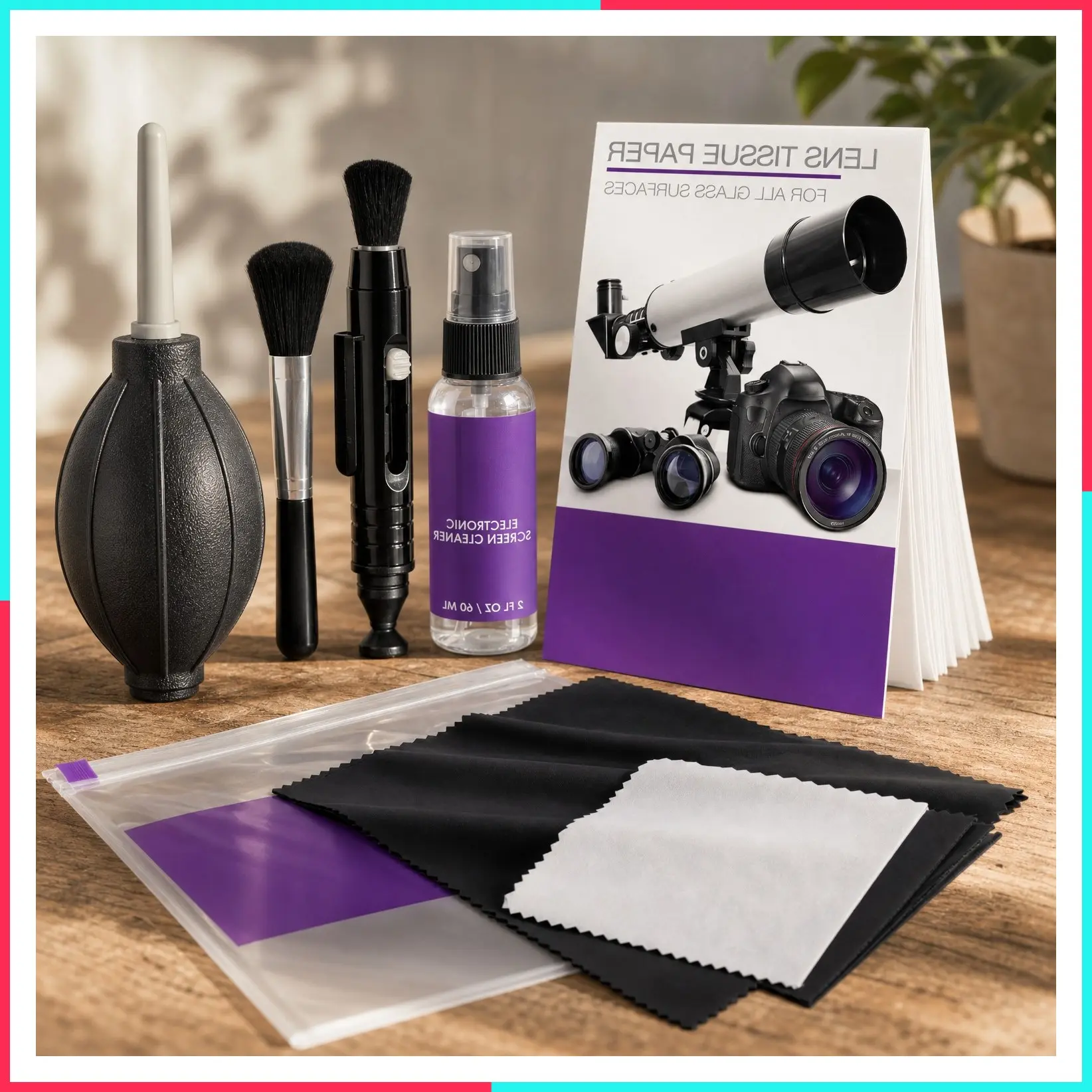 Camera Lens Cleaning Kit for DSLR & Mirrorless Cameras