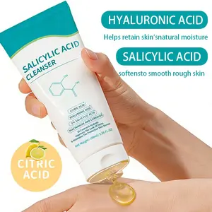 Renewing Salicylic Acid Cleanser, Gentle Bha Exfoliating Face Wash, Hyaluronic Acid, Niacinamide, Ceramides, Non Comedogenic, Fragrance Free