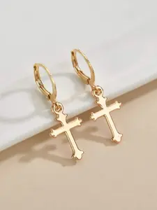 Cross Drop Dangle Earrings for Men Women