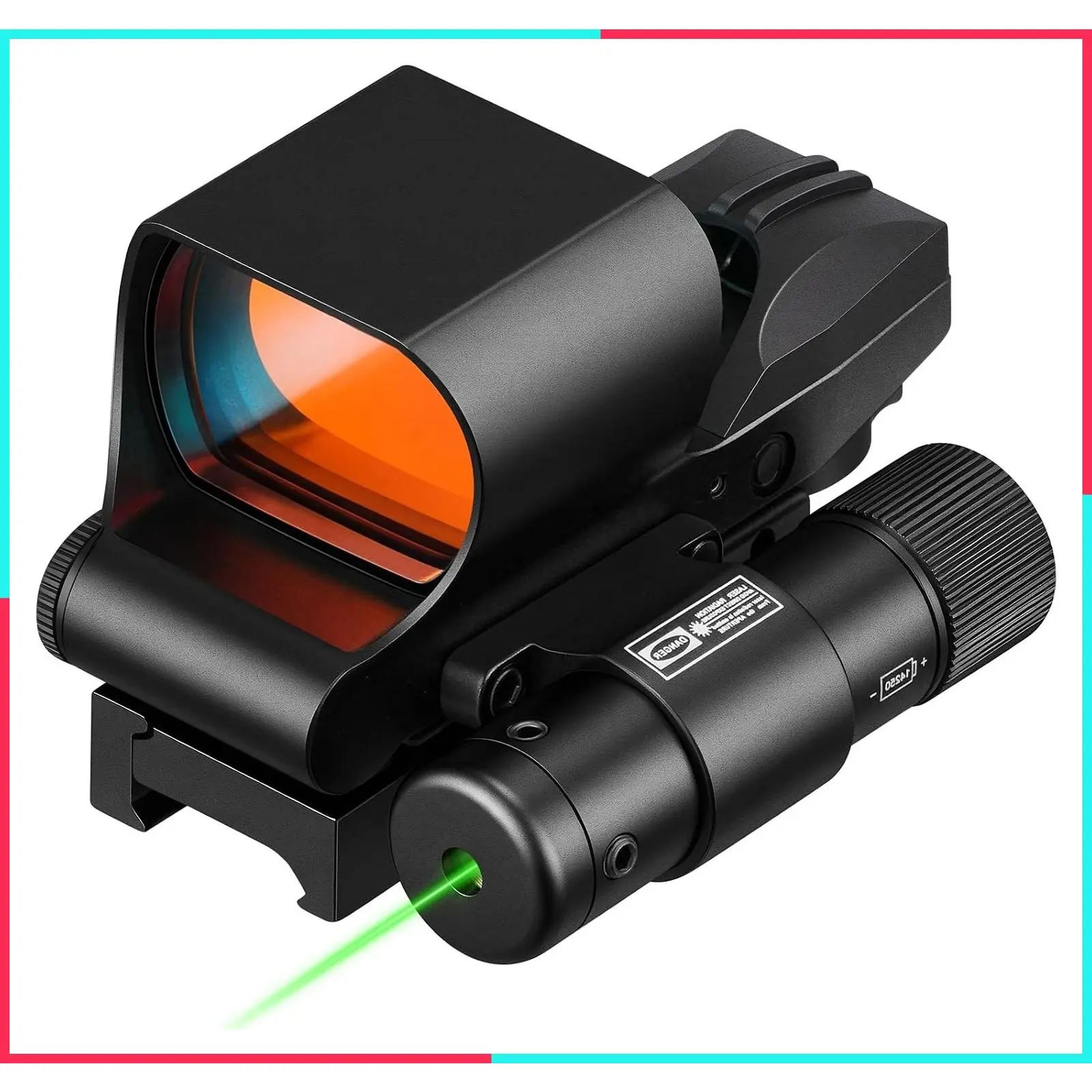 28×40mm Multi Reticle Red Dot Reflex Sight with Laser