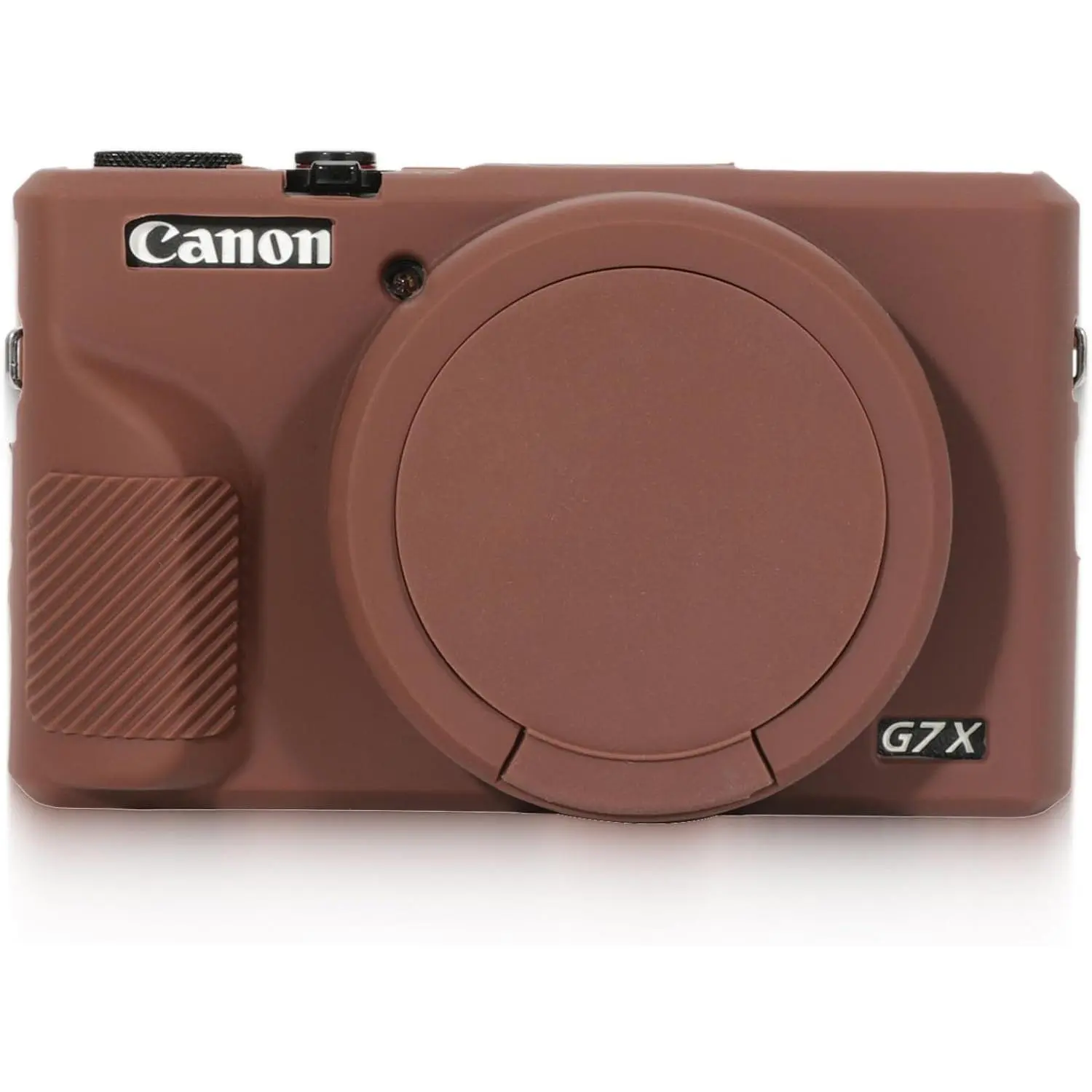 Case for  PowerShot G7 X Mark III Digital Camera, Travel Lightweight G7X Mark 3 Accessories, Full Protection Soft G7X Mark 3  Case Detachable Lens Cover Protective Cover (Coffe)