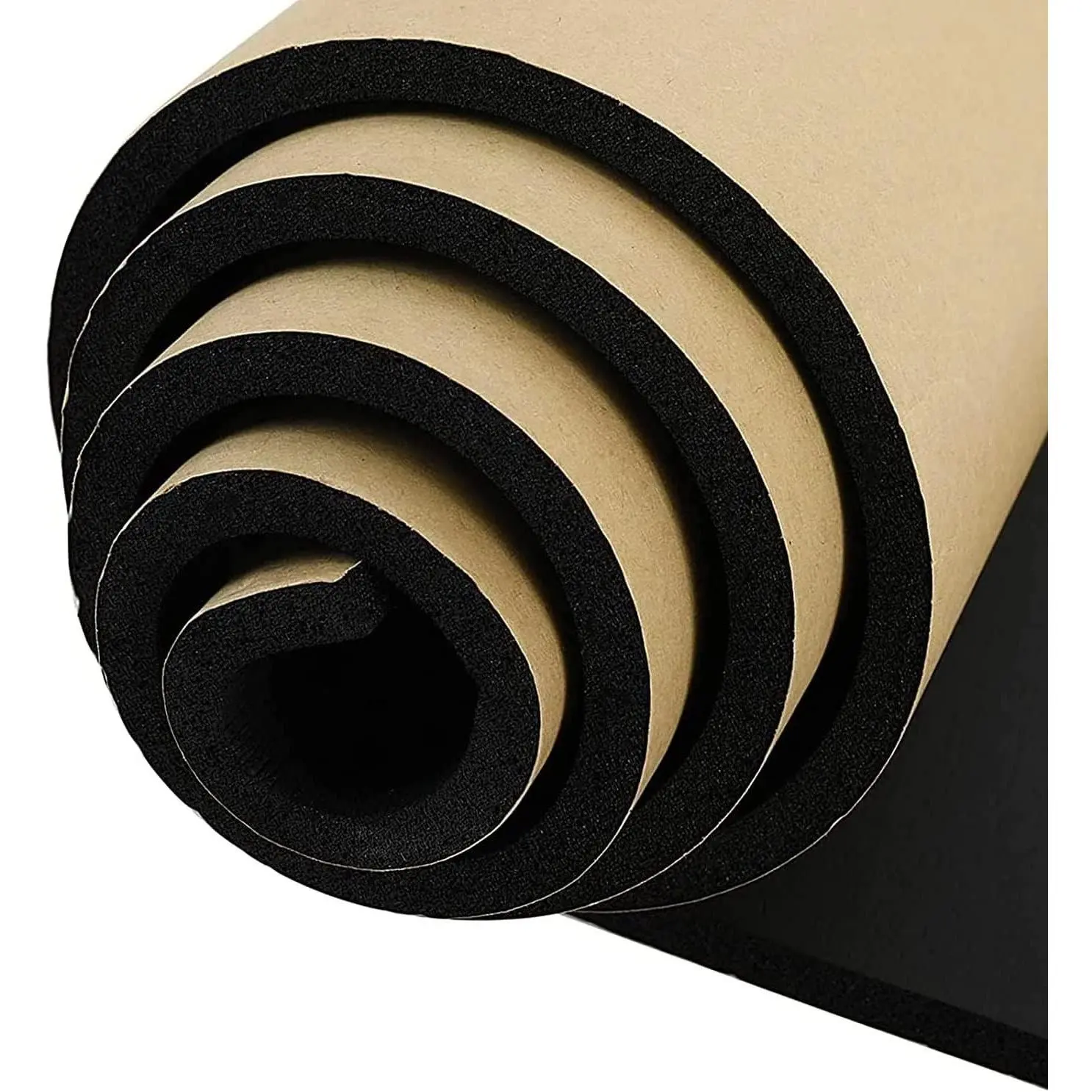 Self-Adhesive Neoprene Sponge Foam Rubber Sheet Roll, 3/4" Thick x 12" Wide x 59" Long, Easy Cut DIY Padding for Cosplay, Soundproofing, Multi-Purpose, BlackGift