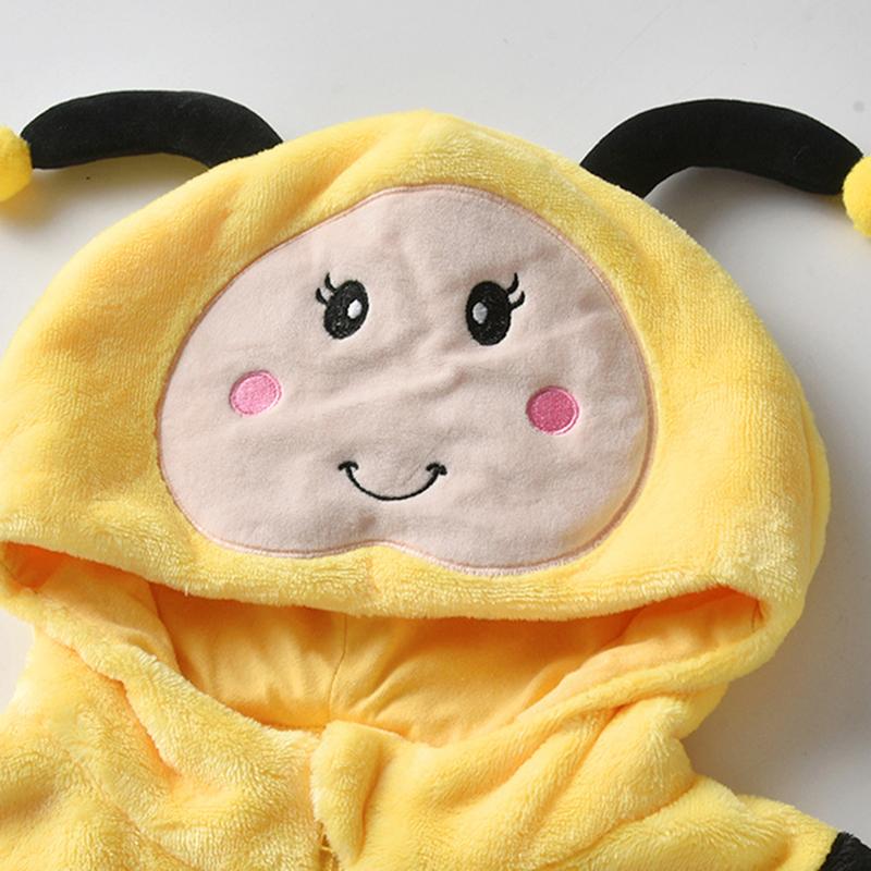Infant Baby Girl Boy Animal Cosplay Costume Cartoon Ladybug/Bee Hooded Long Sleeve Halloween Fall Winter Clothes 0-24 Months