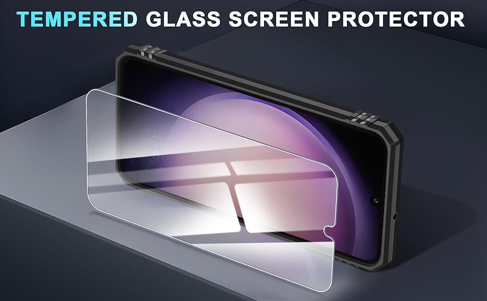 Case for Samsung Galaxy A16 5G with Slide Camera Cover+Screen Protector (1 Pack), Rotated Ring Kickstand Military Grade Shockproof Protective Cover-Black