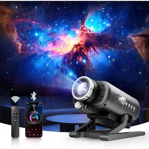 Holographic Galaxy Sleep Aid Projector Light with Eye Care, Synthetic White Noise Speaker, Auto Shut-Off, 60 Scenes, Calming Ambiance for Adults – Bedroom Relaxation, Party Novelty Lighting