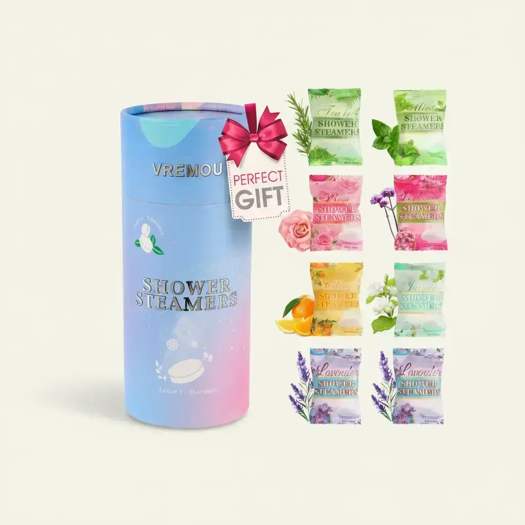 Shower Steamers Aromatherapy Body Care Set, 8 PCS Natural Shower Bombs with Essential Oil, Spa Gift for Women, Perfect for Valentine's Day & Mother's Day, Travel Essentials #GLOBAL PICKS
