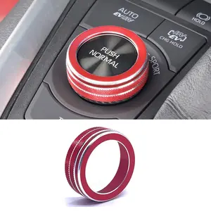 Aluminum Alloy Car Interior Accessories, Gear Shift Mode Knob Decor Ring for Toyota Rav4 20-24 Models, Durable and Stylish Dashboard Trim