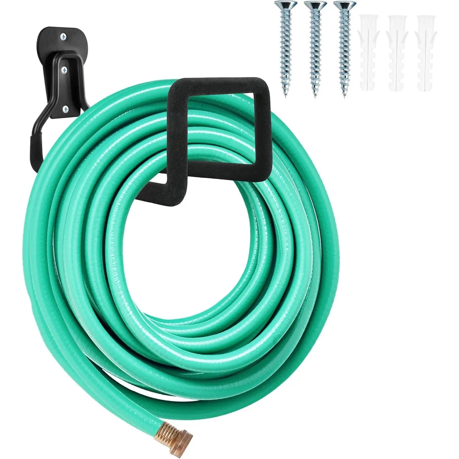 Heavy Duty Garden Hose Holder, Wall Mount Metal Hanger for Outside Yard | Water Hose Holder for Outside Yard, Water Hose Reel, Hose Rack, Hose Hook