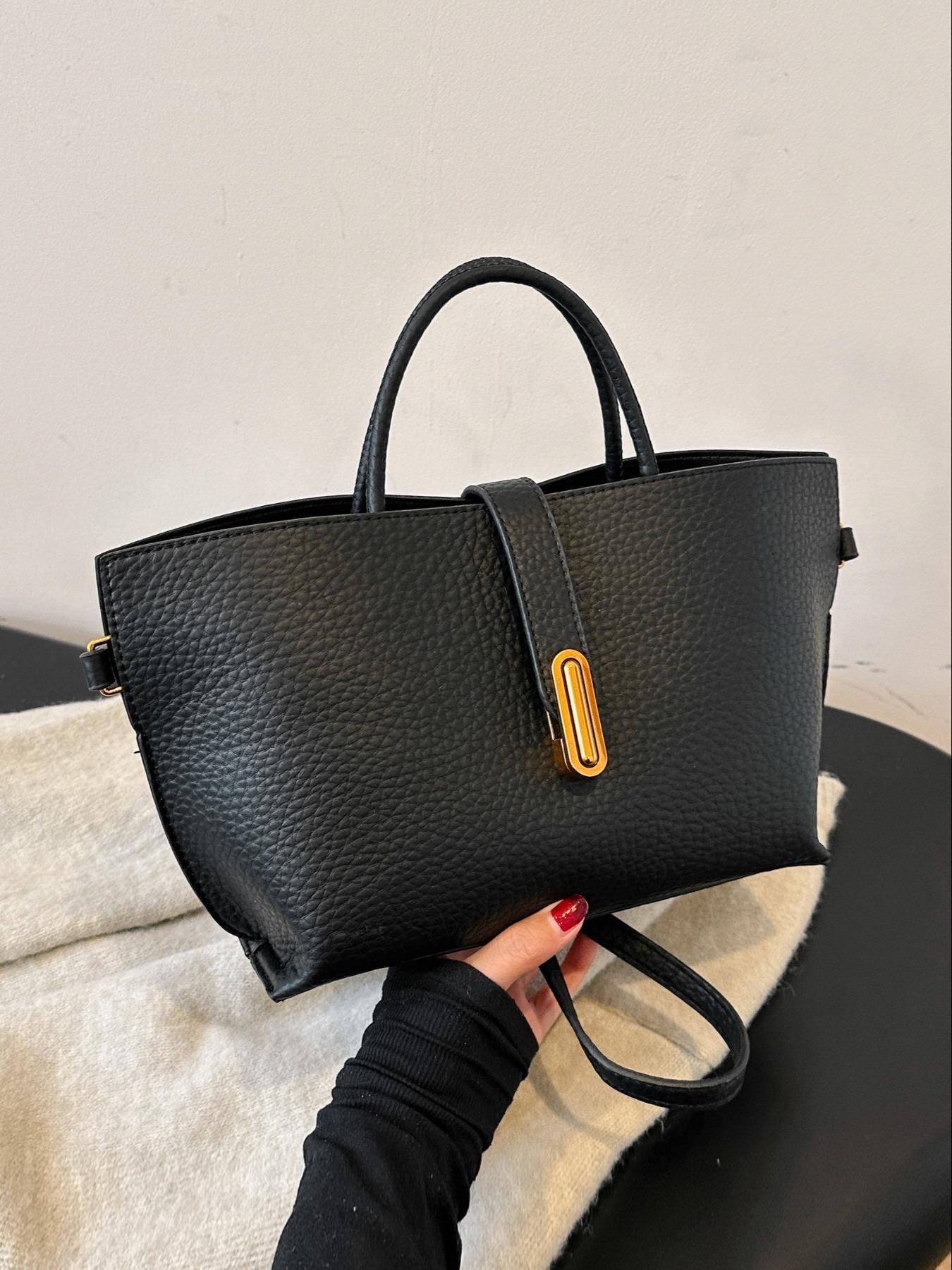 2025 Fall & Winter Women's Elegant Solid-Color Versatile Handbag, Fashionable Crossbody Bag for Daily Use, Casual Trendy High-Quality Daily Commuting Bag, Handbag Shoulder Bag