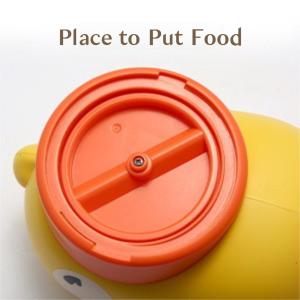 2-in-1 Duck Toy: Slow Feeder + Treat Launcher – Interactive Puzzle for Bored Pets, Freeze-Dried Compatible