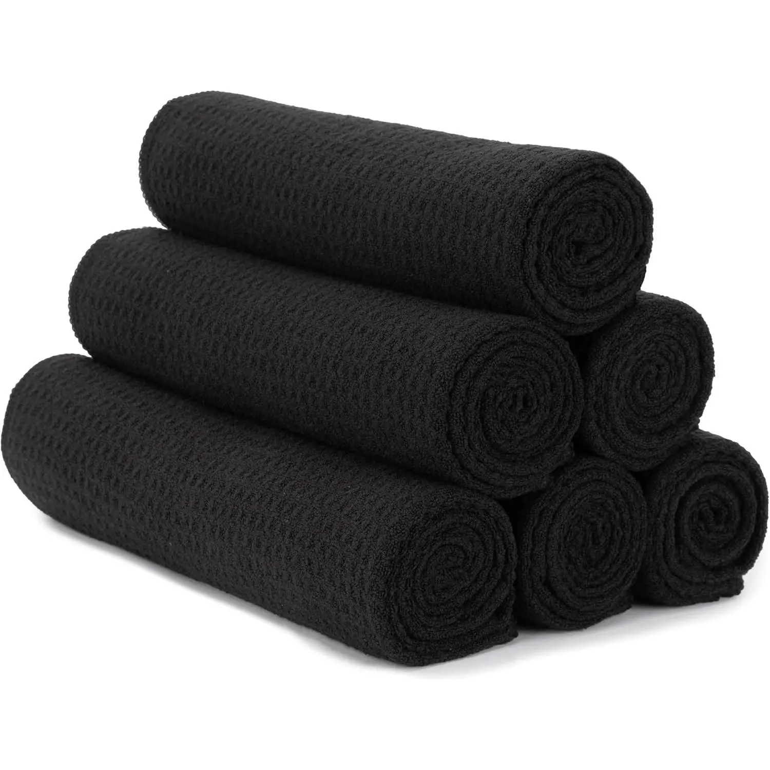 6-Pack Quick Dry Microfiber Workout Towels - Absorbent Athletic Gym Towels for Sweat, 16x27 in Rectangular Multifunctional for Home & Gym Bag Use
