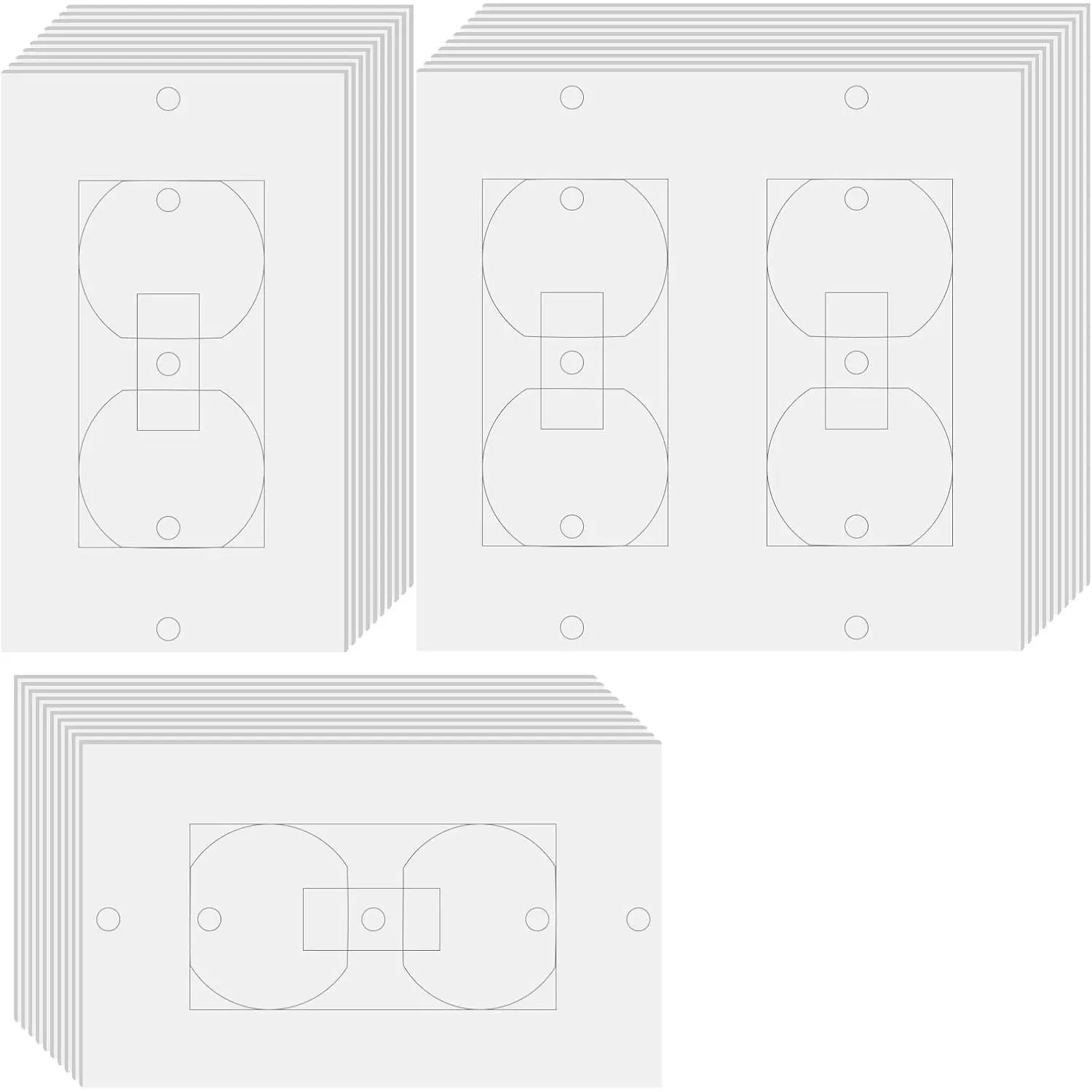ManZhenLi 30 count Electrical Outlet Insulation Pads, Draft Sealers |  Gasket for Electrical Outlet Plates, Wall Insulation Gasket for  Covers,  Plate