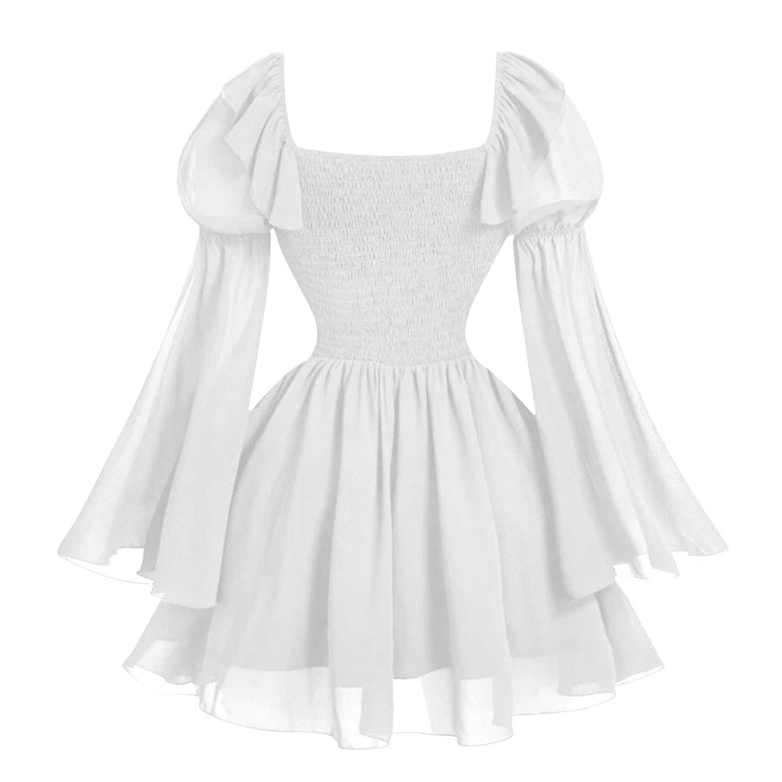 Renaissance Period Medieval New Long Sleeved Women's Bubble Sleeve Dress Halloween Fashion Retro New Party Waist Cinched Skirt