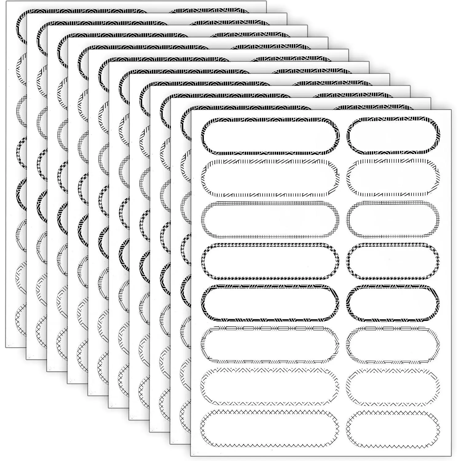 Name Stickers to Write , 160 count  Labels for Bottles  Easy Peel Off Water Proof Labels Self Laminating Name Sticker
