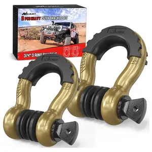Nilight Gold 3/4-in D-Ring Shackles (Pair), Automotive & Motorcycle Car Body Repair Tools
