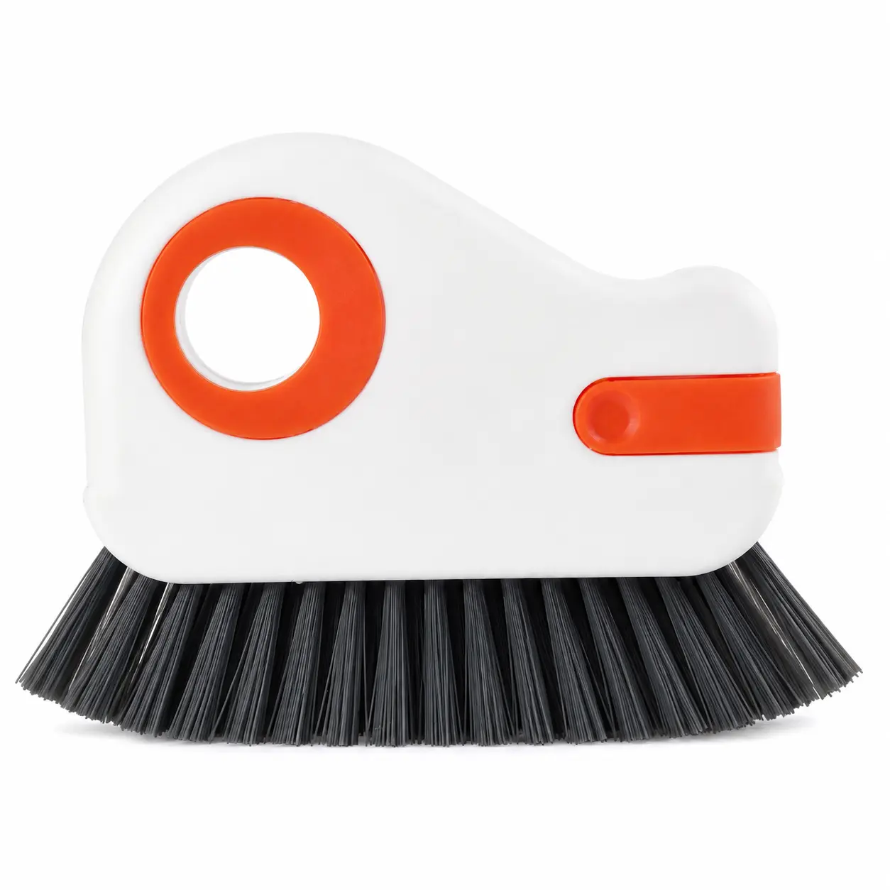 Durable Plastic Body Window Track Gap Cleaner - Detachable Head Door Sill Scrub Brush, Handheld Size Corner Brush for Window Frame, Kitchen/Home Cleaning, Window Cleaning