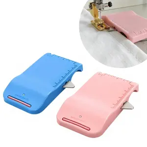 Magnetic Sewing Machine Sleeve Tool - 4 in 1 Edge Guide, Slotter and Ruler Scale for Cuff Socket Top Seam, ABS Seam Guide for Beginners