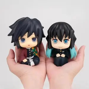 Kawaii Demon Slayer Anime Figures Iguro Obanai Tokitou Muichirou Kawaii Action Collectible Model Figures Toys For Boys
