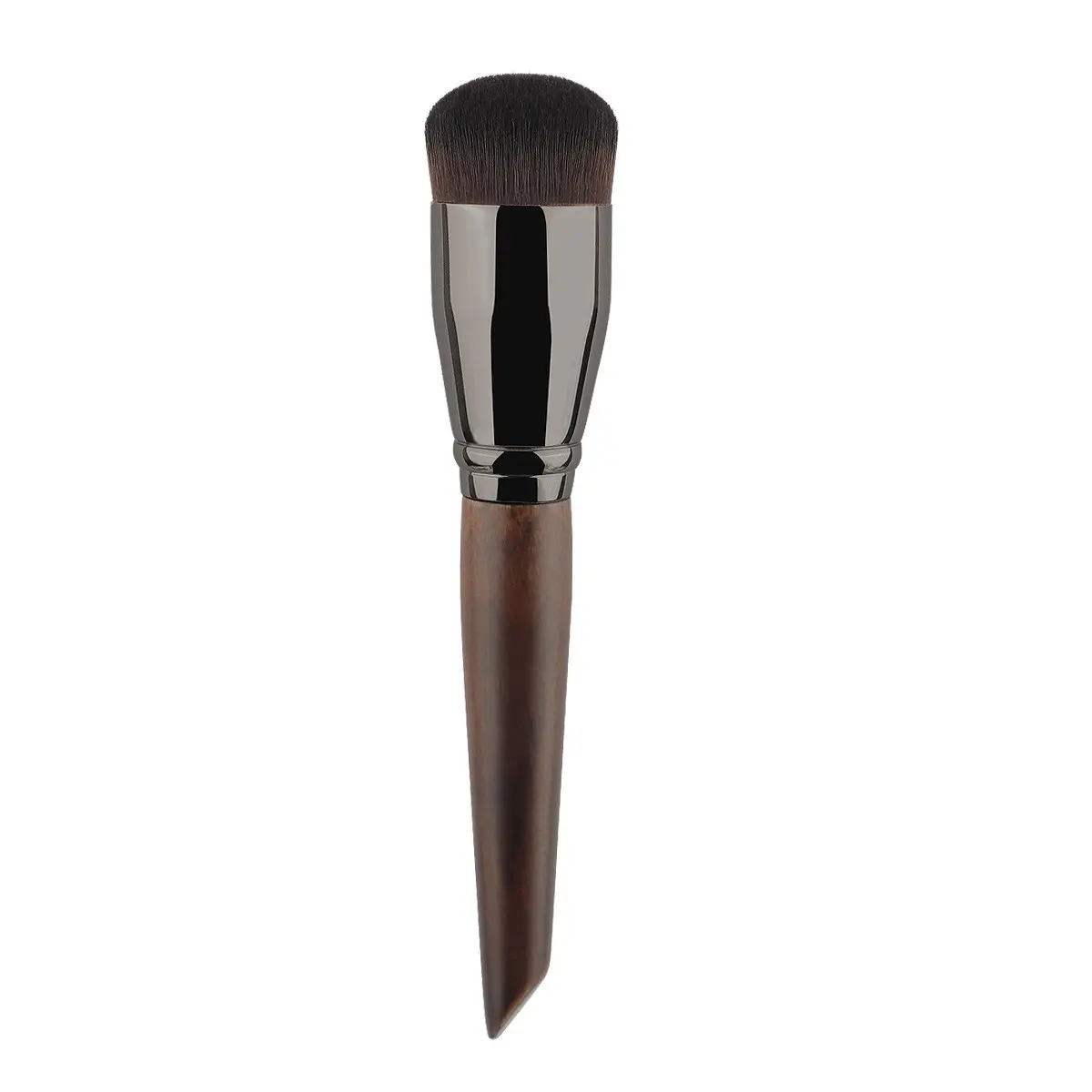Round Head Foundation Brush, Dense Soft Synthetic Bristles, Flawless Liquid Makeup, No Brush Marks, Wood Handle, Professional Beauty Tool