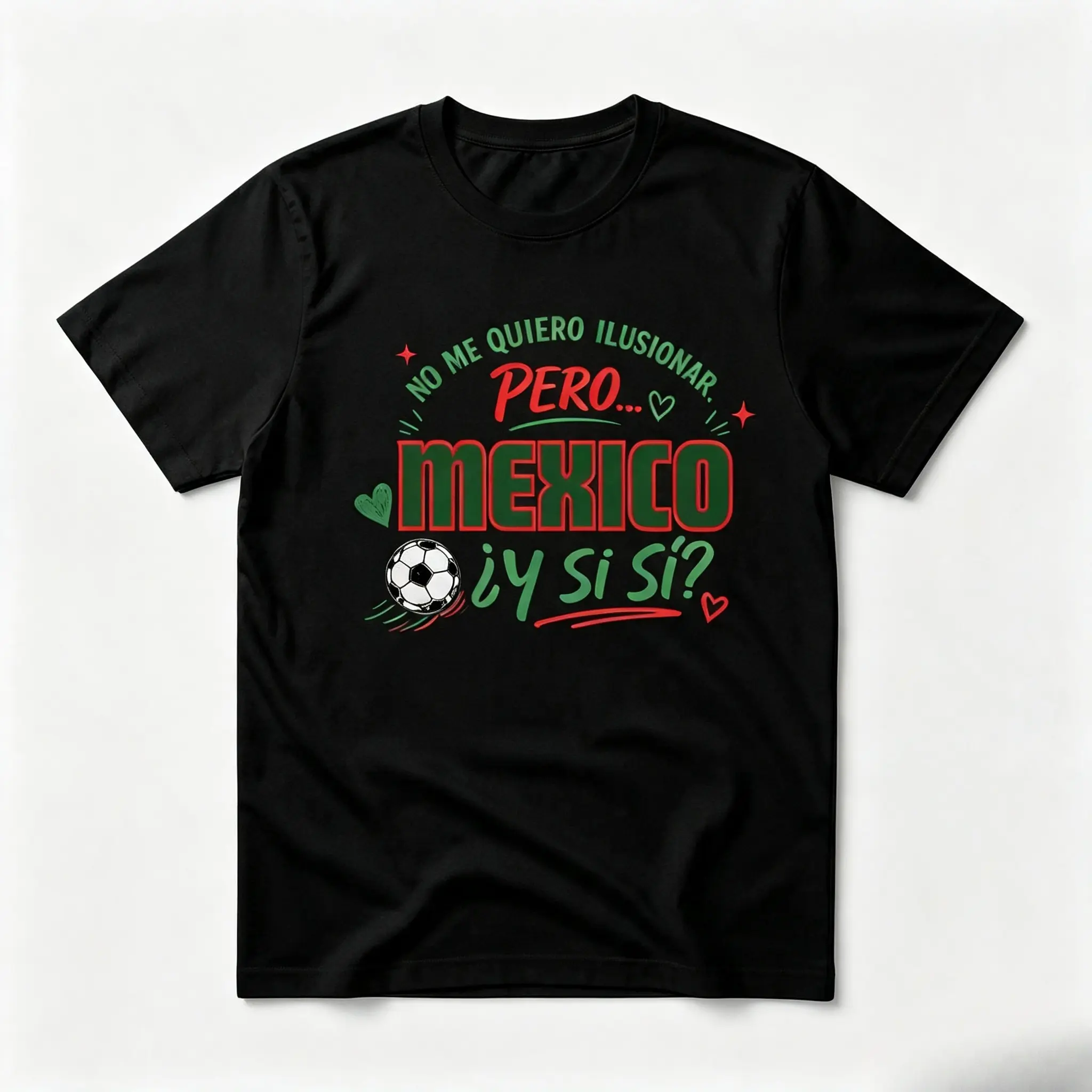 Y si si Mexico Mexican T Shirt for Men Pure Cotton Tees Funny T-Shirt Short Sleeve Gifts