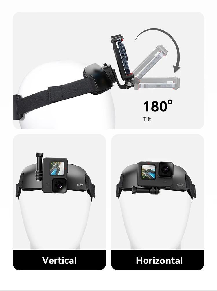 CM027 Chest Head Strap Mount Belt For Smartphone Gopro insta360 x3 dji osmo Pocket 3 Action Camera Accessories Outdoor Video