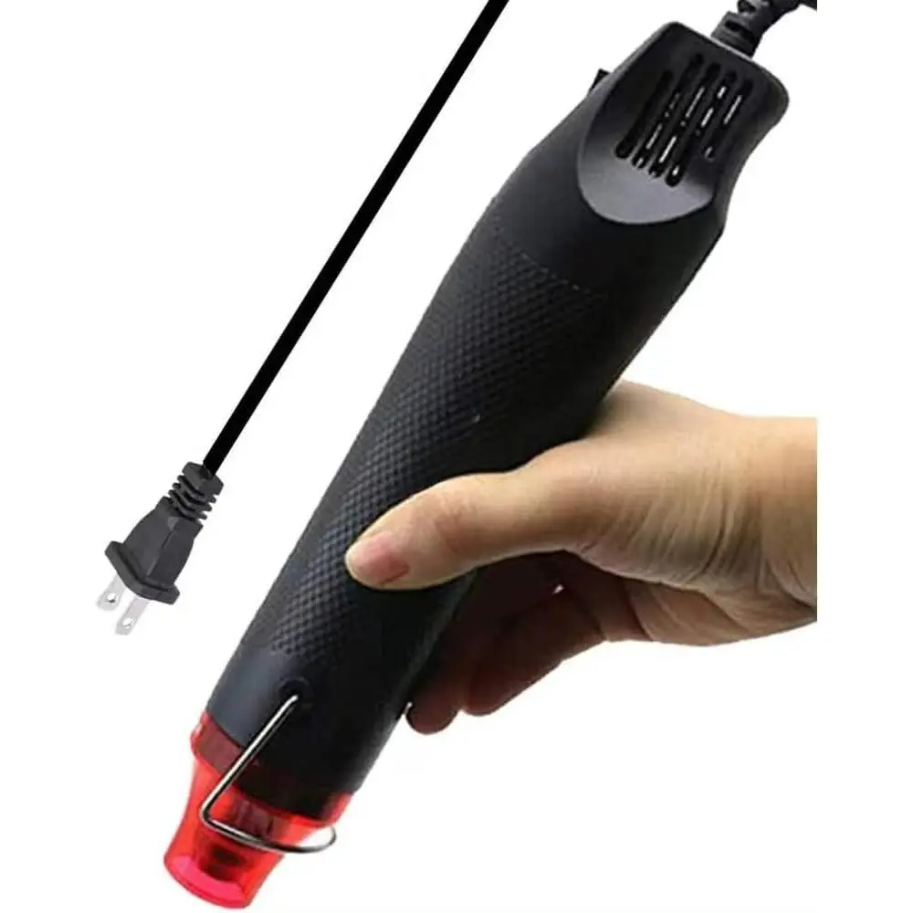 Mini Heat Gun with 6.56FT Long Cord Upgraded 300W Handheld Hot Air Gun Portable Electric Crafts Heat Gun for DIY Embossing Shrink Wrap PVC Epoxy Resin Paint