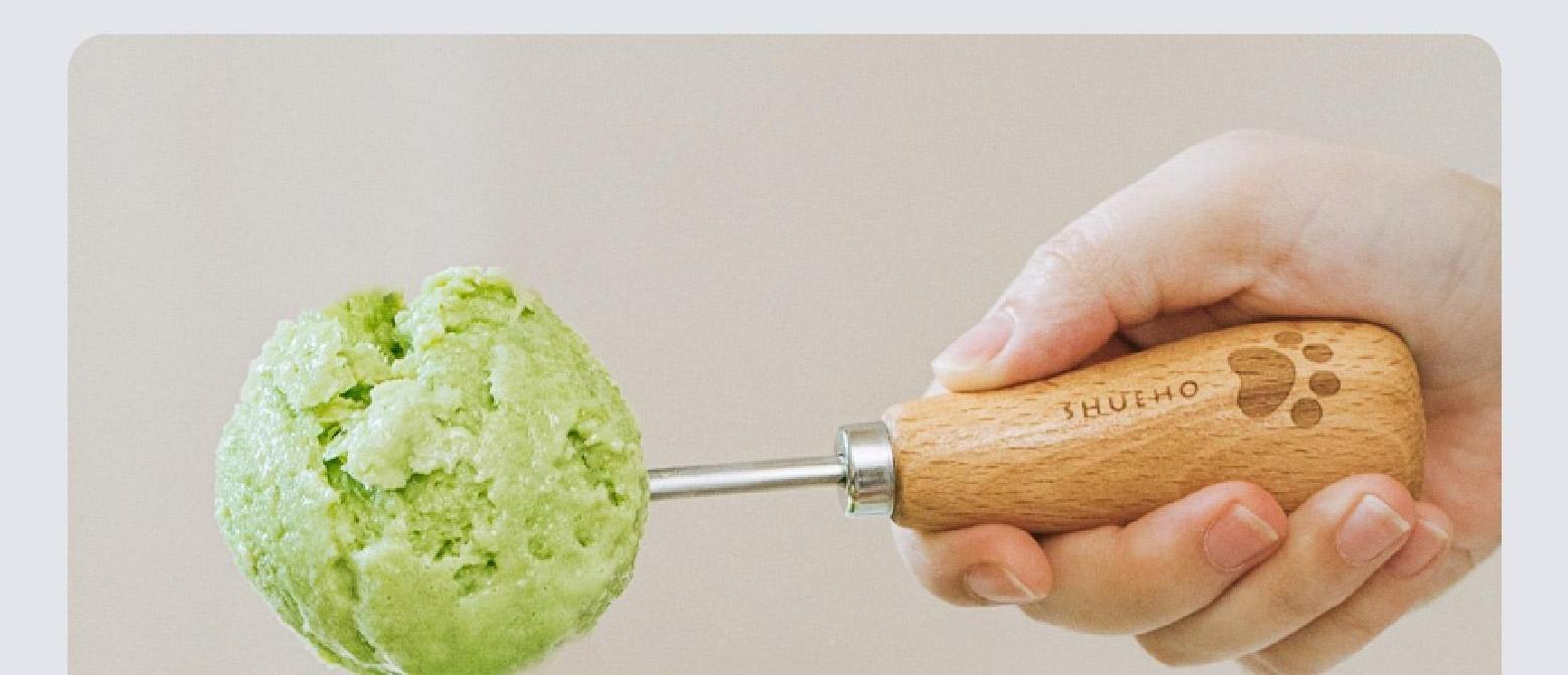 2PCS Standable scoop design, multiple sizes, watermelon and popsicle spoons