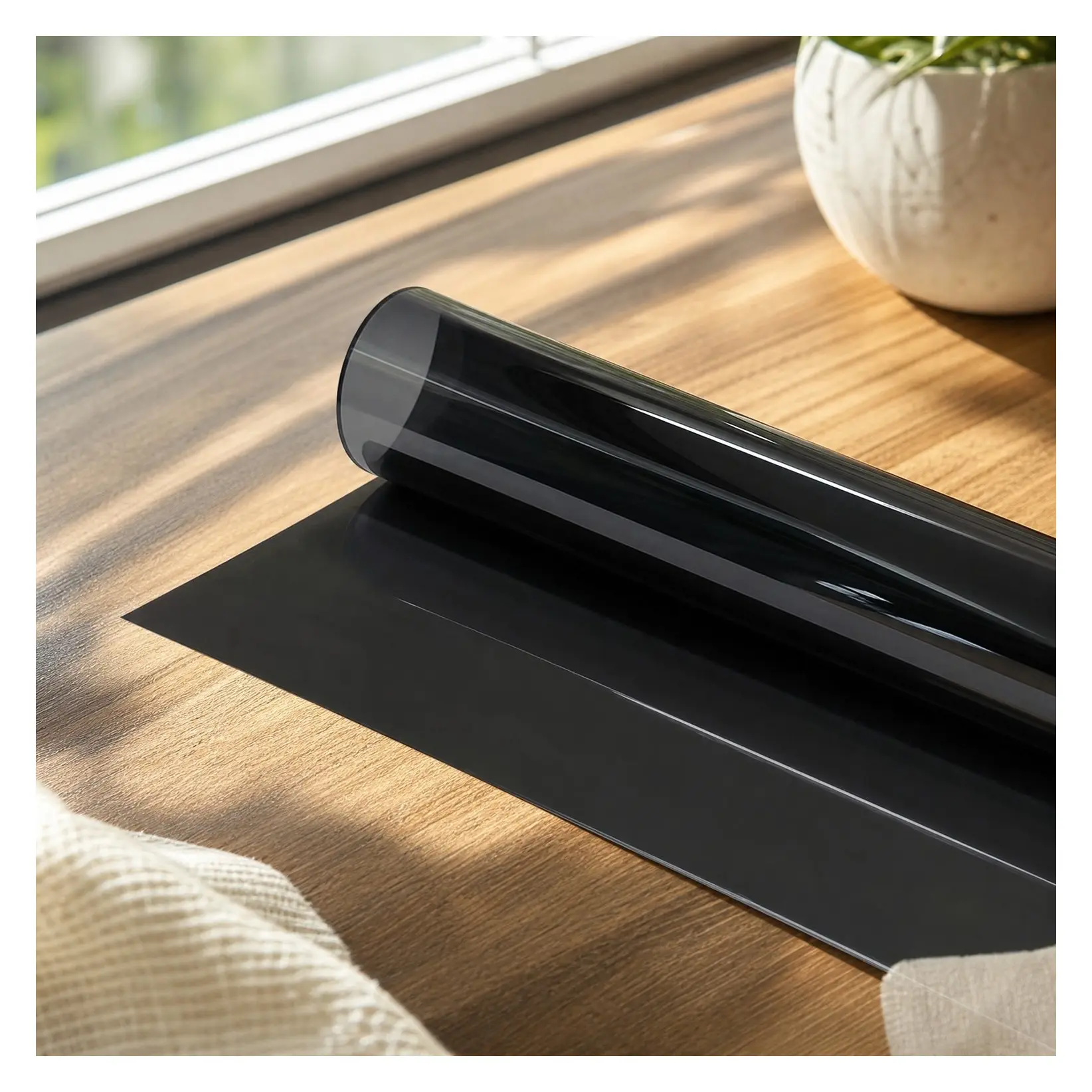 5% Premium Carbon Car Window Tint Film 20 in x 10FT 2PLY Charcoal Privacy UV Heat Blocking Adhesive Film for Car or Home Easy Shrink Plotter Friendly Pro GradeGift