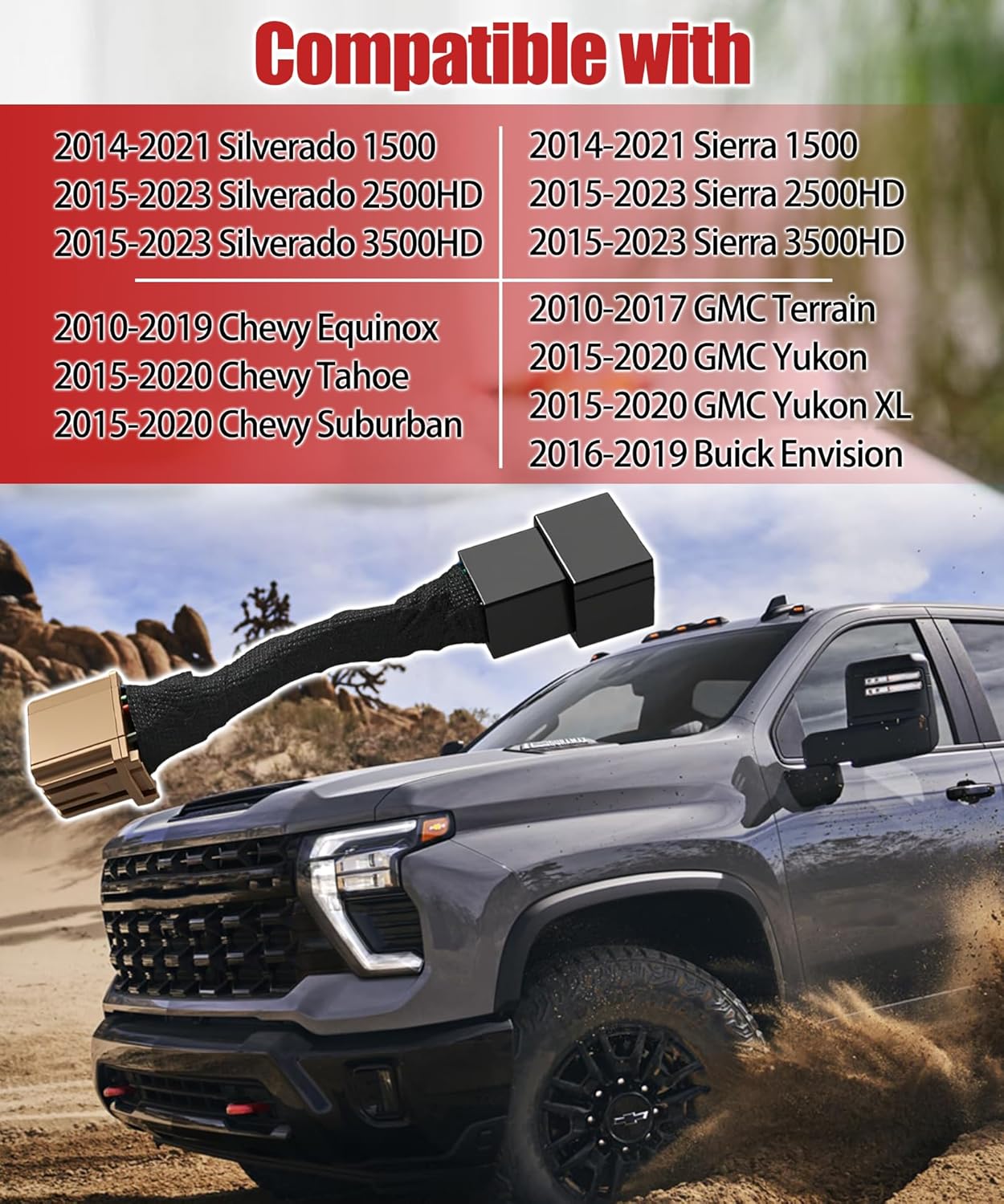 SUNDAY MIRTH All Lights Mod 6 High Mod Kit Compatible with Chevy Silverado 1500 Tahoe Equinox Suburban,GMC Yukon Terrain Sierra 1500,Buick Envision,Fog Lights Low Beamhigh Beam Turn On All Headlight Modules