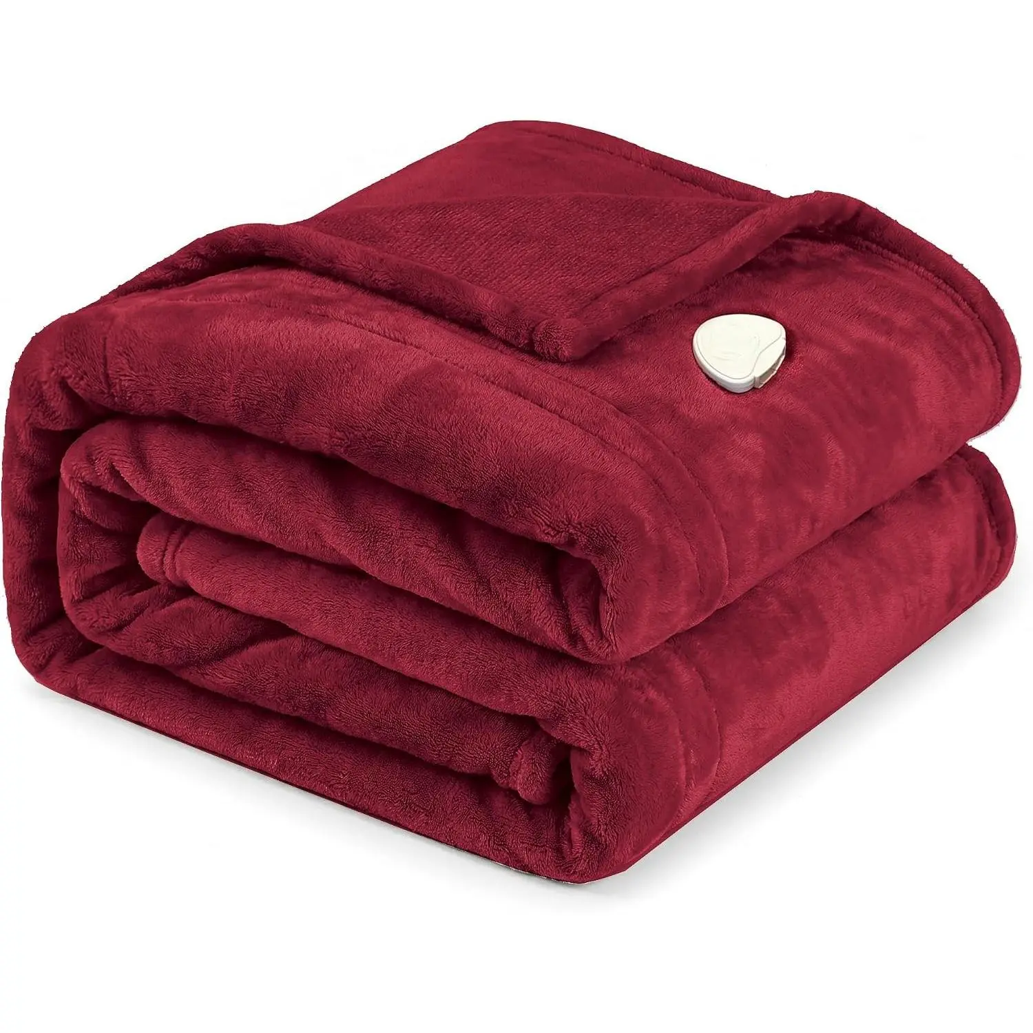 Rectangular Electric Heated Throw Blanket - Super Cozy Look 2-Layer Flannel, ETL & FCC Certified, 3 Heating Levels, 4H Auto Off, Overheat Protection, Heats Up Fast, for Couch & Bed, Ideal Gift for Adults, Red, Etl Certified