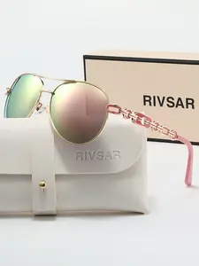 Rivsar Polarized Sunglasses for Men and Women, Ideal for Driving, Cycling, Summer Sports, Street Fashion, Travel, Beach, Daily Wear, Gift Box