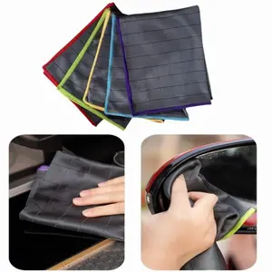 Multipurpose 40x50cm Microfiber Carbon Cloth, Window & Kitchen Cleaner, Durable Absorbent Fabric, Ideal for Home Use