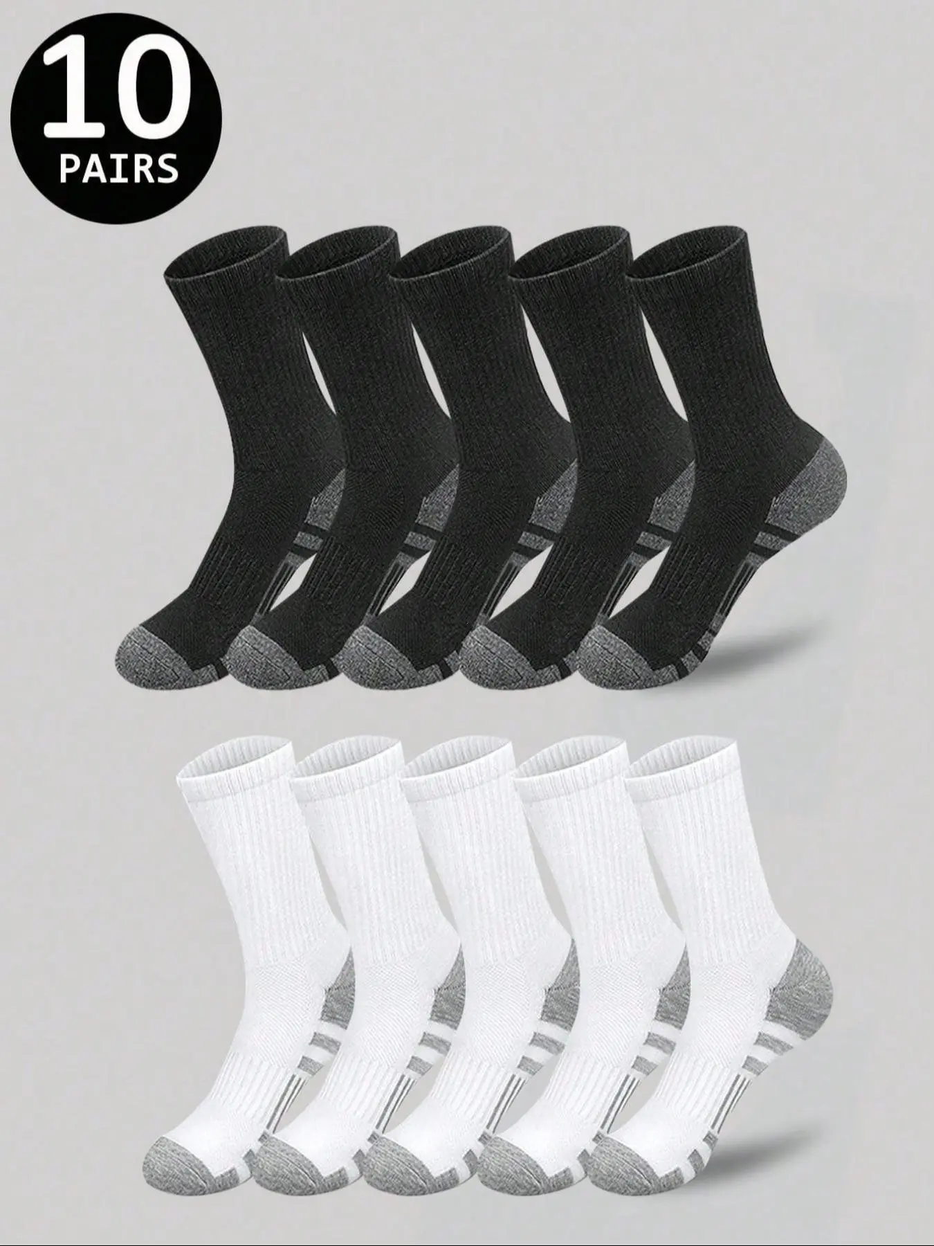 Men's Striped Crew Socks, Casual Comfortable Breathable Fashion Colorblock Long Socks, Versatile Socks for Daily Wear, Sports, Fitness, All Seasons
