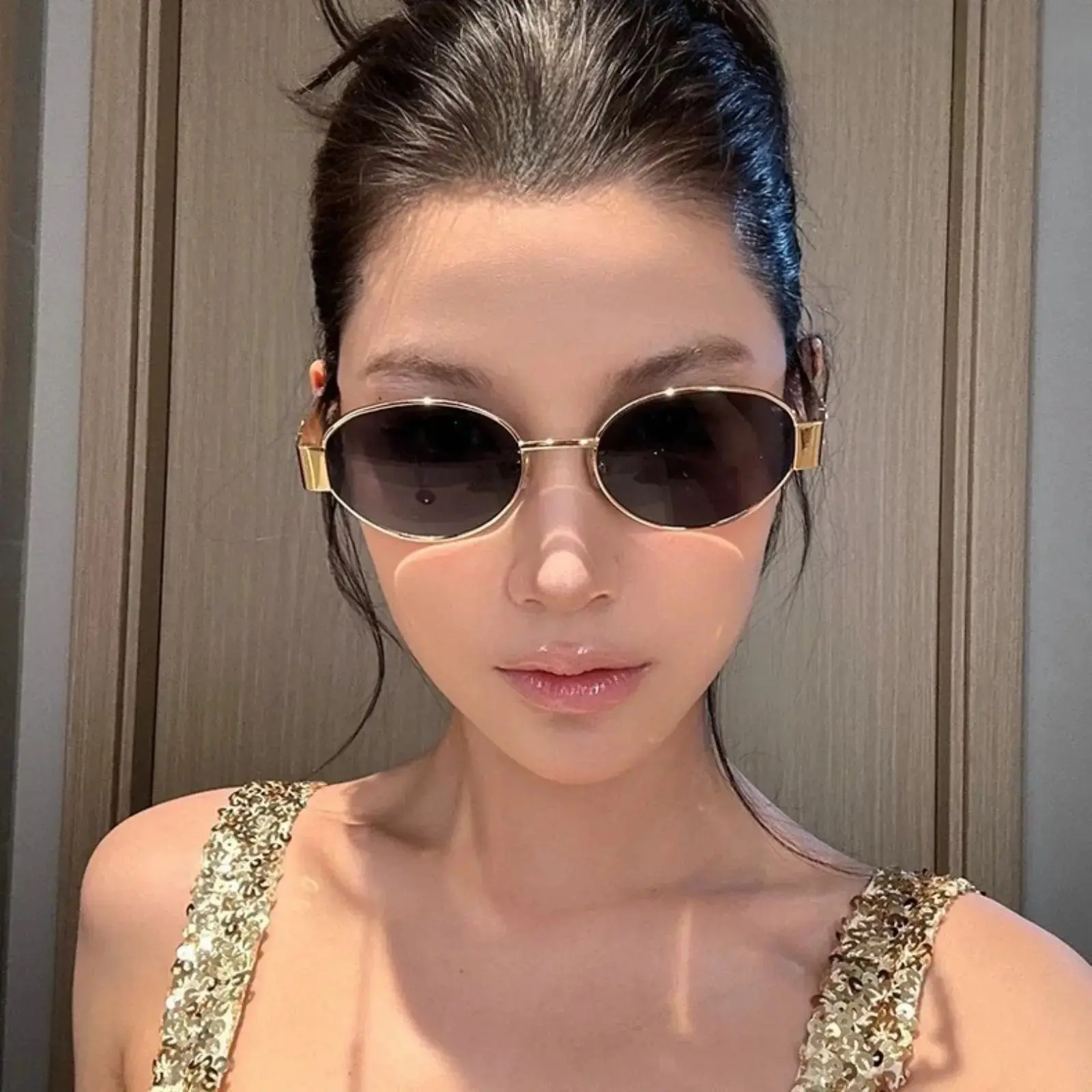 2-Piece Set Small Round Metal Frame Sunglasses, Trendy Influencer Style Fashion Eyewear for Women, Versatile Shades for Daily Casual Summer Outfits sohochic