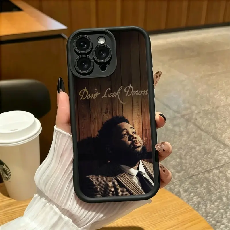 R0d Wave Dont Look Down Album Hip‑Hop Aesthetic Phone Case,Trendy Rapper Collage Protective Cover,Compatible for iPhone 17 Promax 16 15 14 13 12 11 and for Samsung S22-S26 Ultra,Perfect Gift for Music Fans